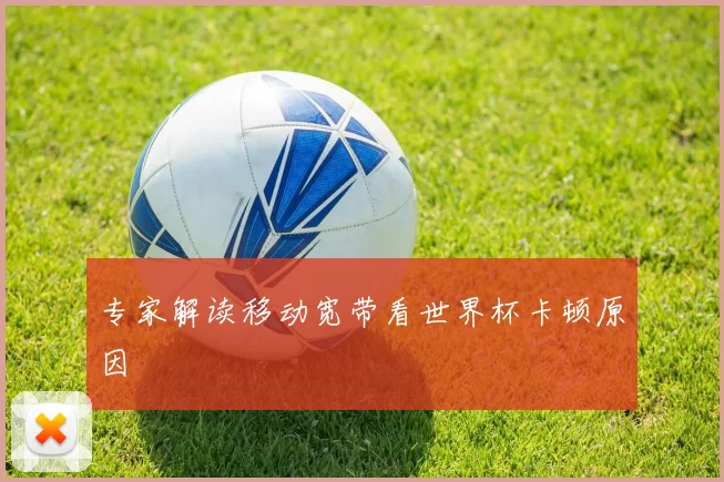专家解读移动宽带看世界杯卡顿原因