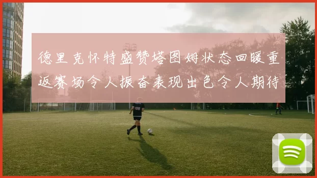 德里克怀特盛赞塔图姆状态回暖重返赛场令人振奋表现出色令人期待